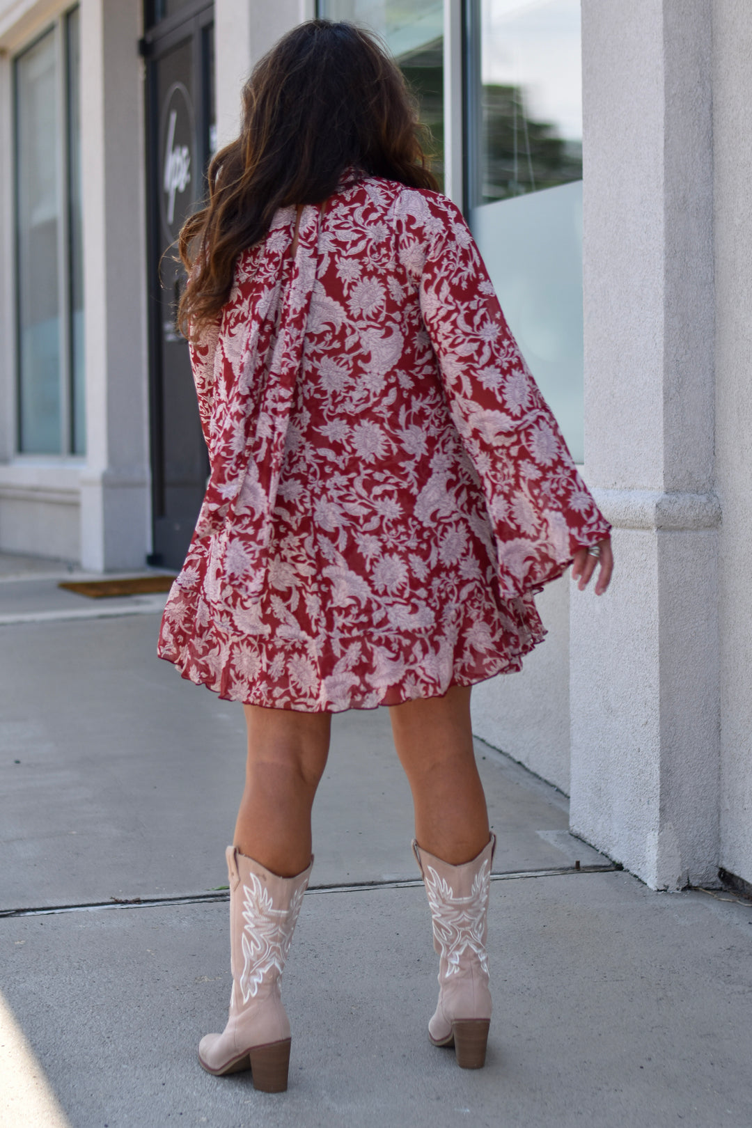 Fate Floral Ruffle Dress