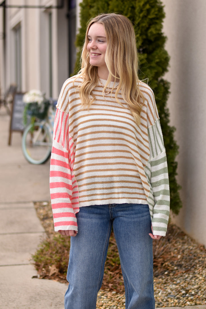 Soft Horizon Stripe Sweater