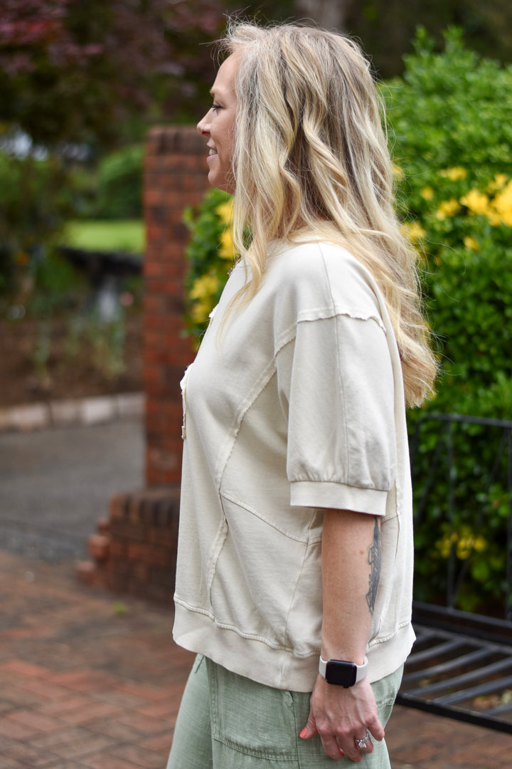 Sunshine & Flowers Knit Pullover