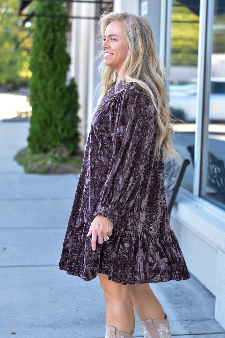 Umgee Velvet Crush Lace Dress