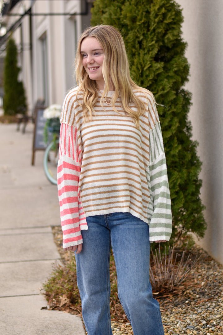 Soft Horizon Stripe Sweater