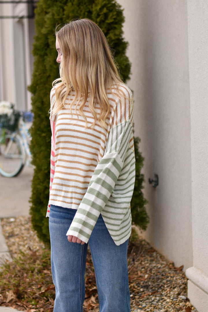 Soft Horizon Stripe Sweater