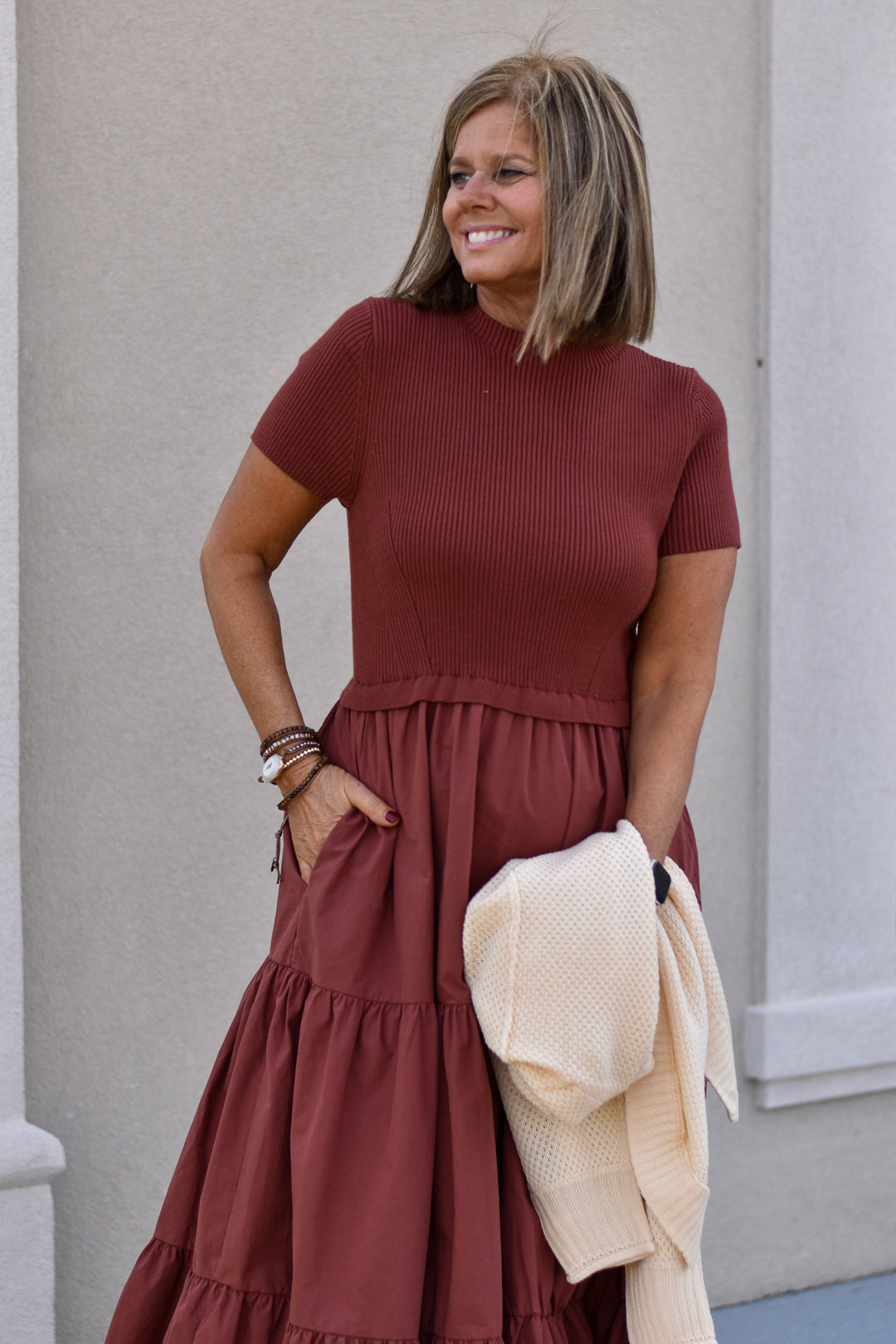 Amber Skies Midi Dress