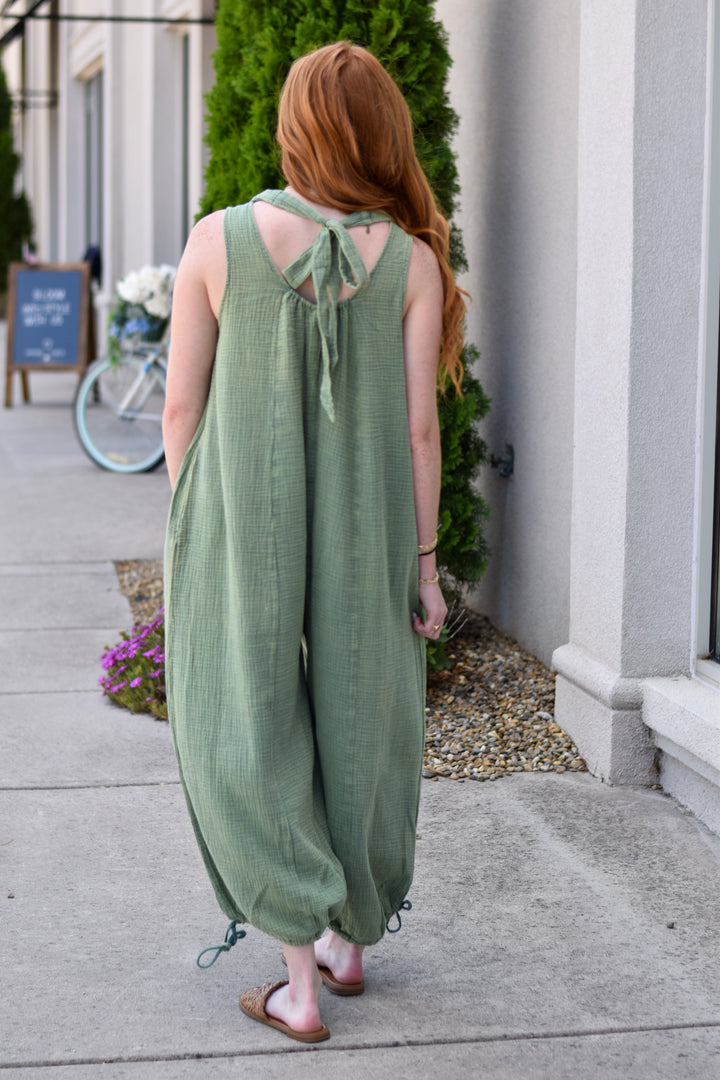 Easel's Juniper Breeze Cotton Jumpsuit