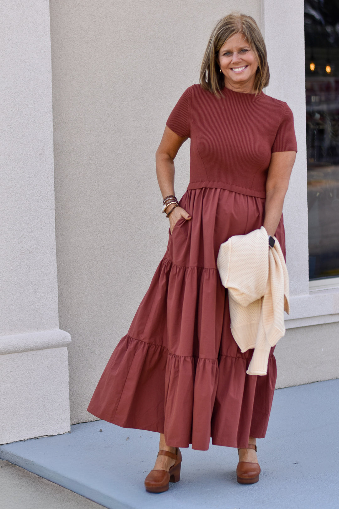 Amber Skies Midi Dress