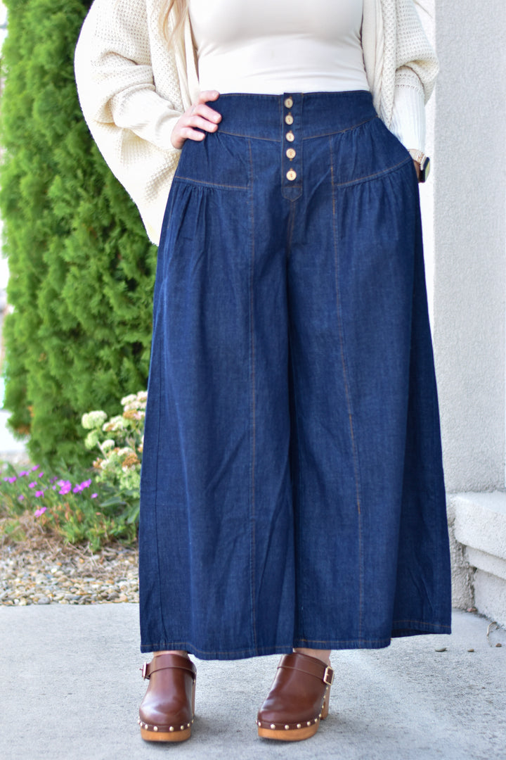 Umgee Wide Leg Jeans