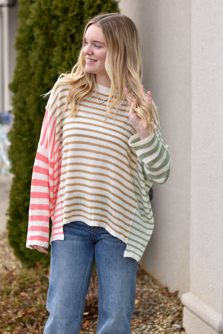 Soft Horizon Stripe Sweater