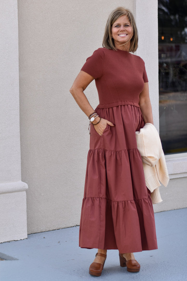 Amber Skies Midi Dress