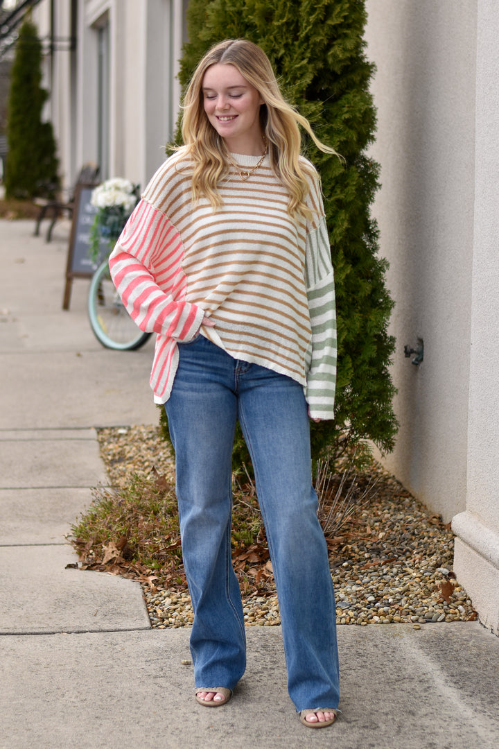 Soft Horizon Stripe Sweater
