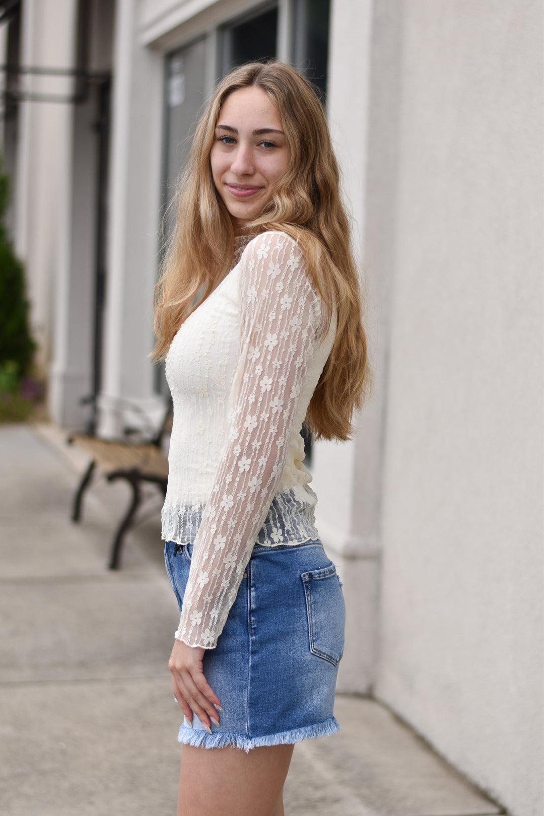 See-Through Lace Top