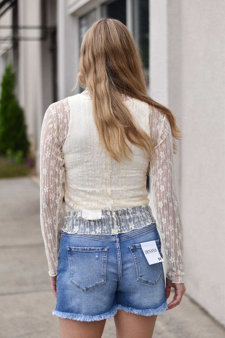 See-Through Lace Top