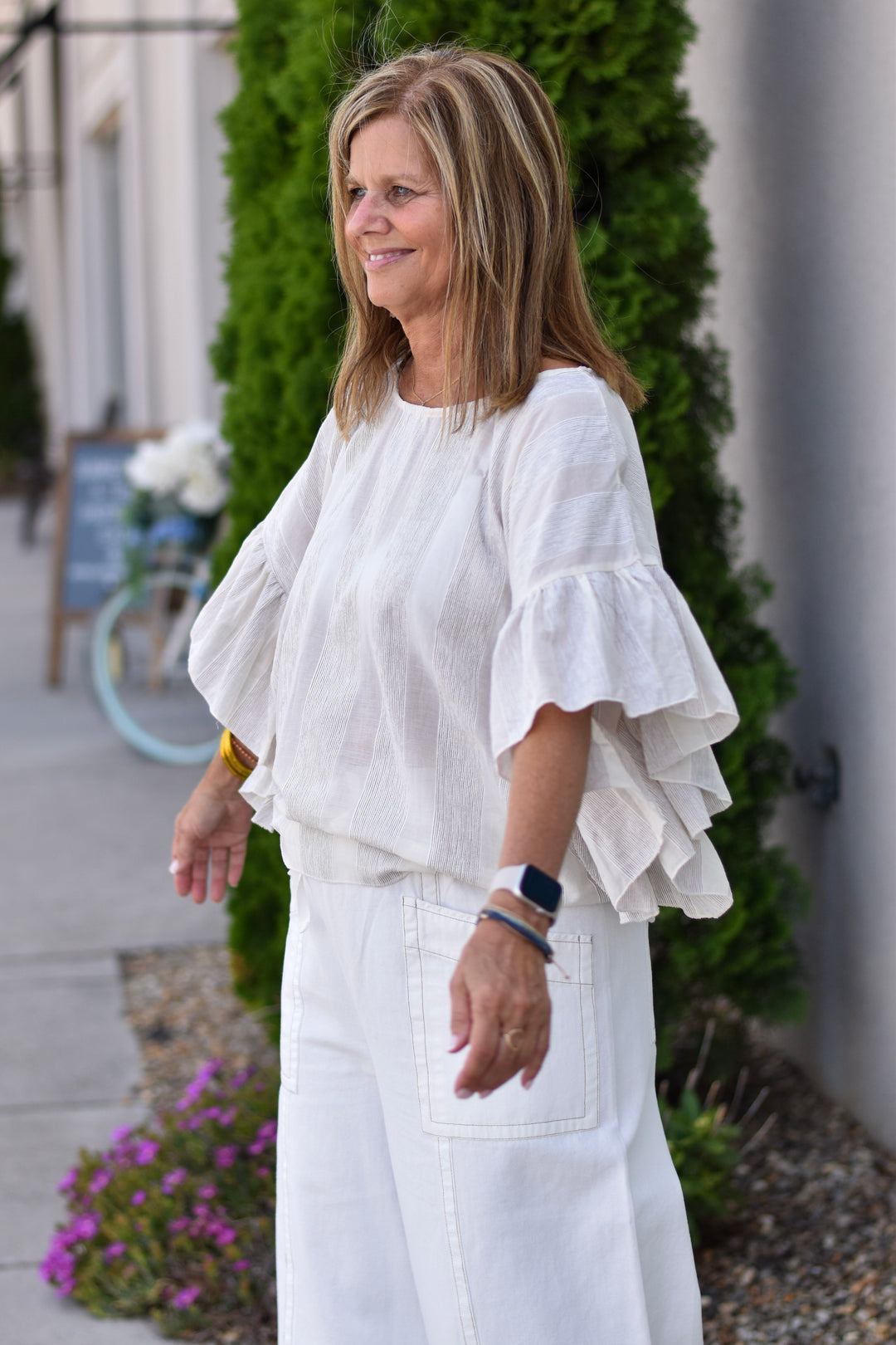 Ruffle & Breeze Top