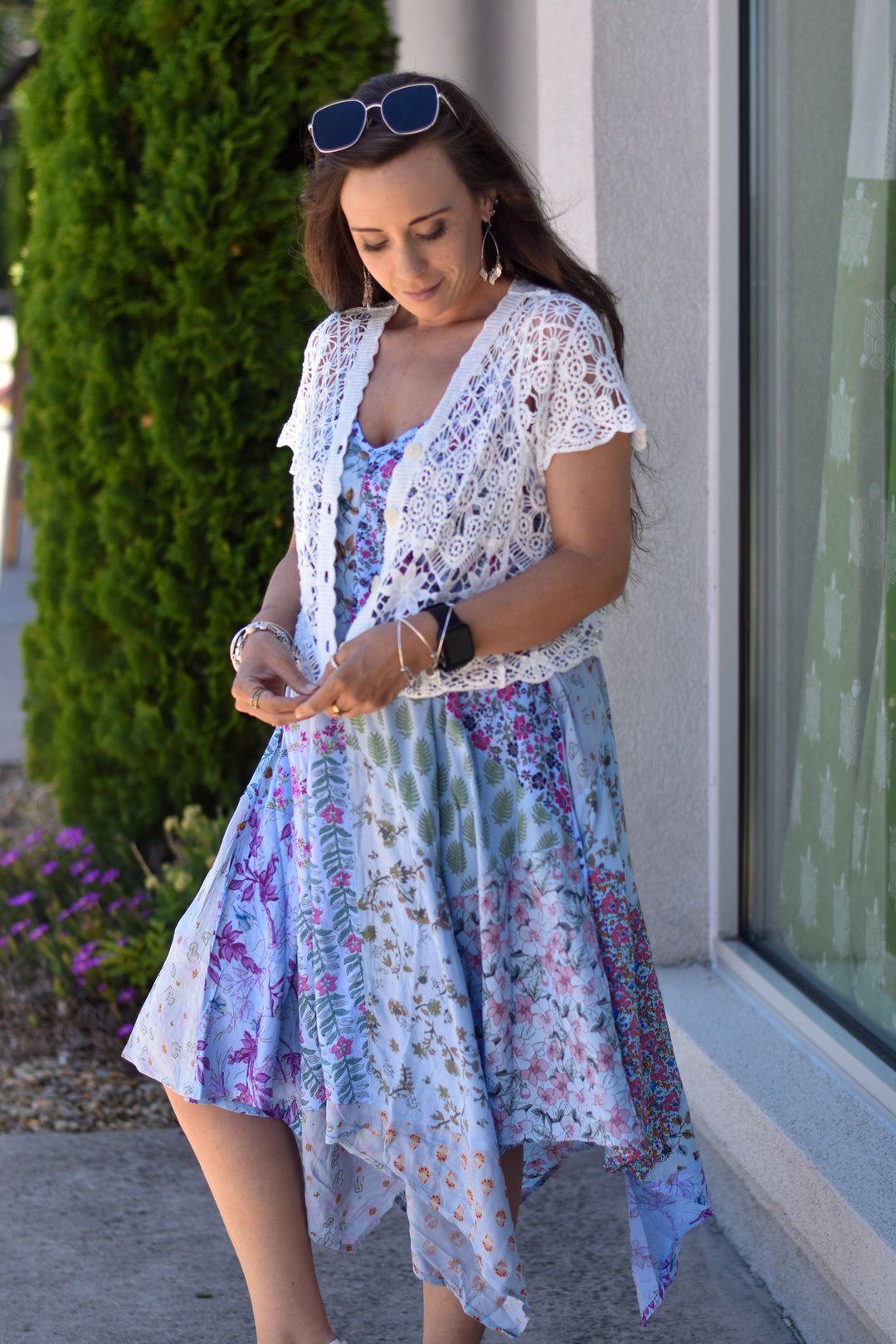 Boho Patchwork Pixie Hem Dress