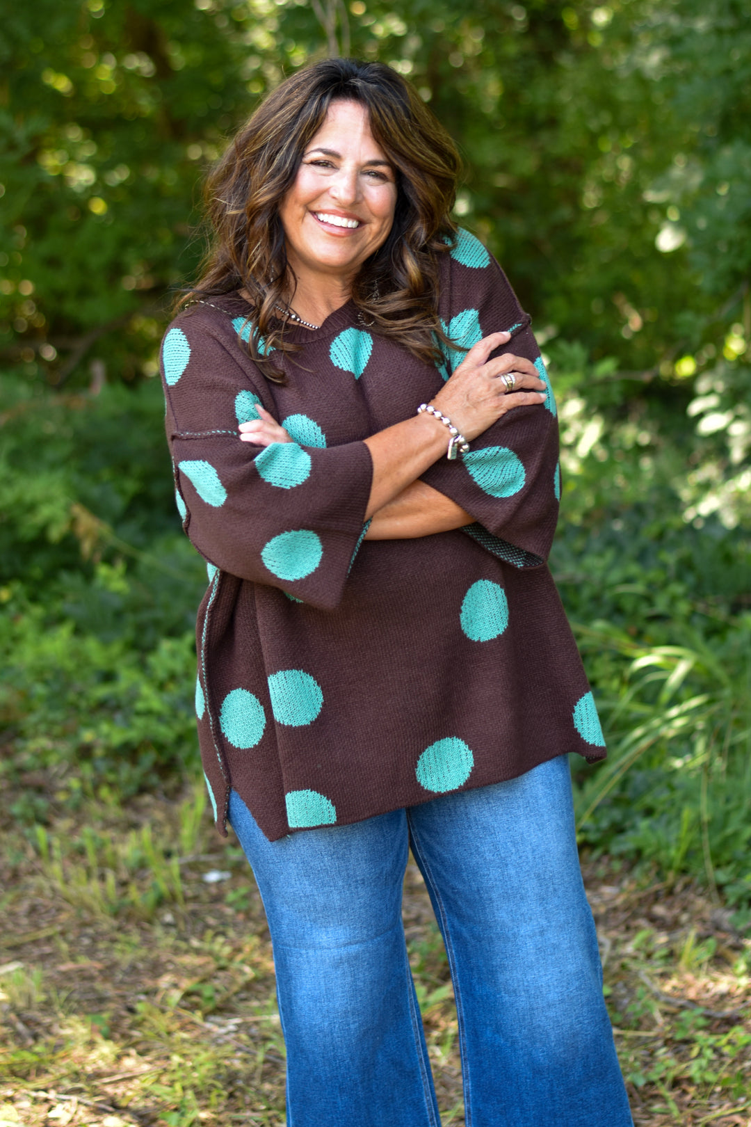 Easel's Polka Dot Sweater