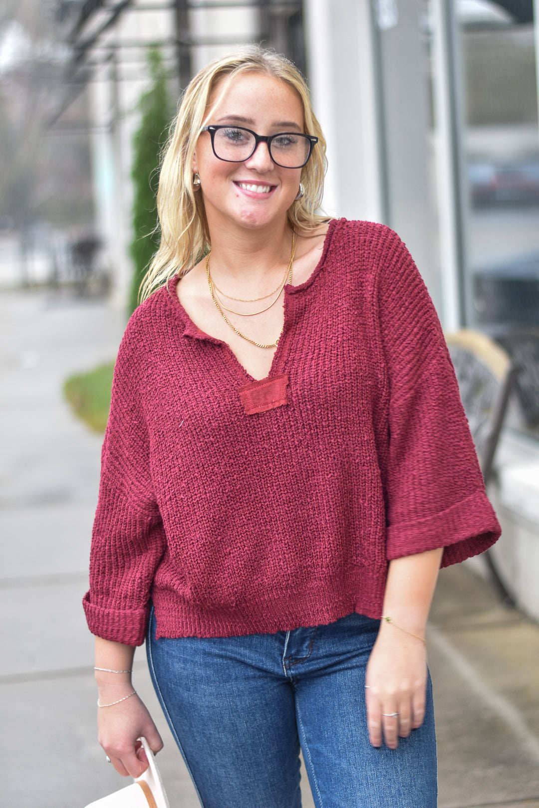 Rhea Patch Sweater