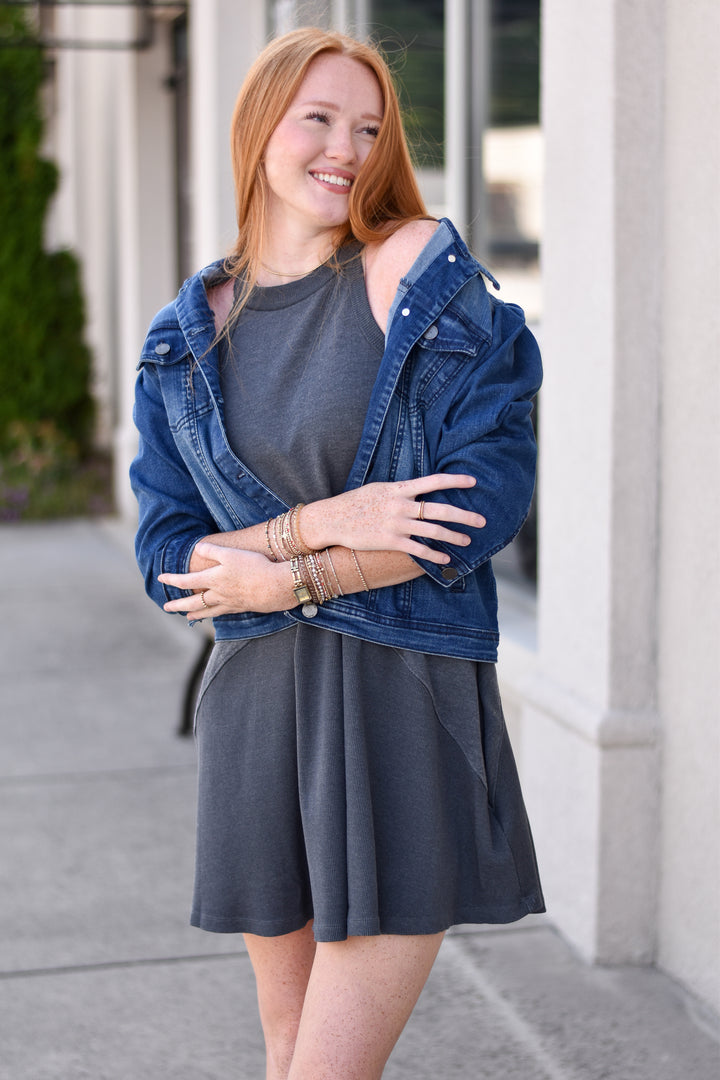 Free Vibes Halter Shift Dress