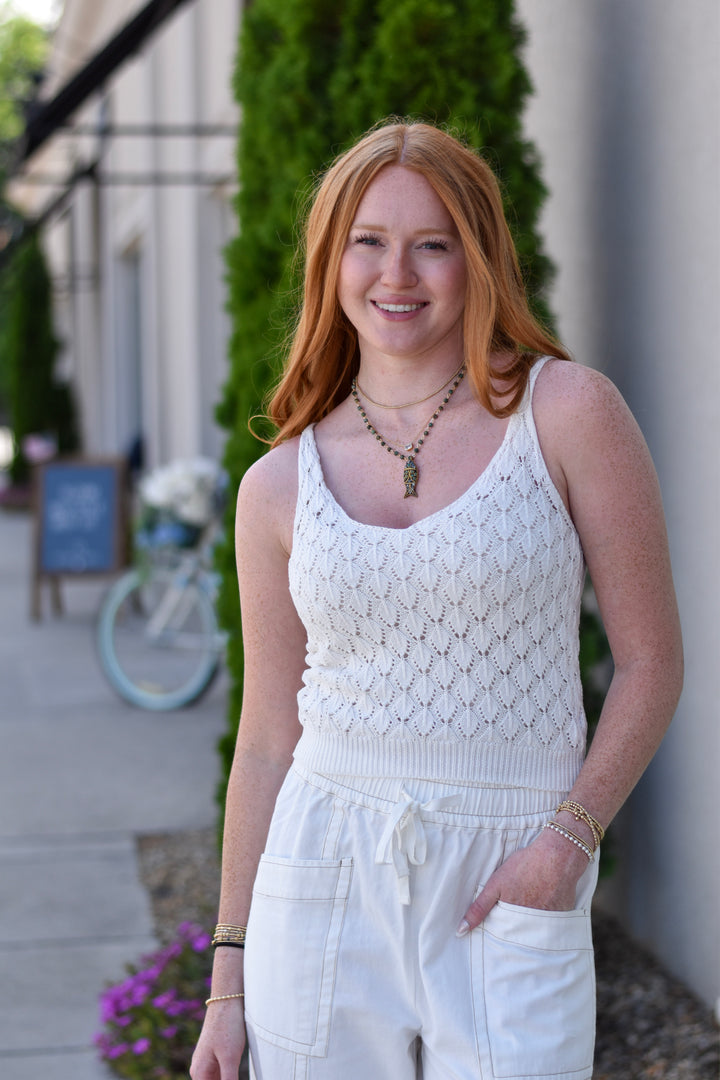 Coastal Shell Knit Tank