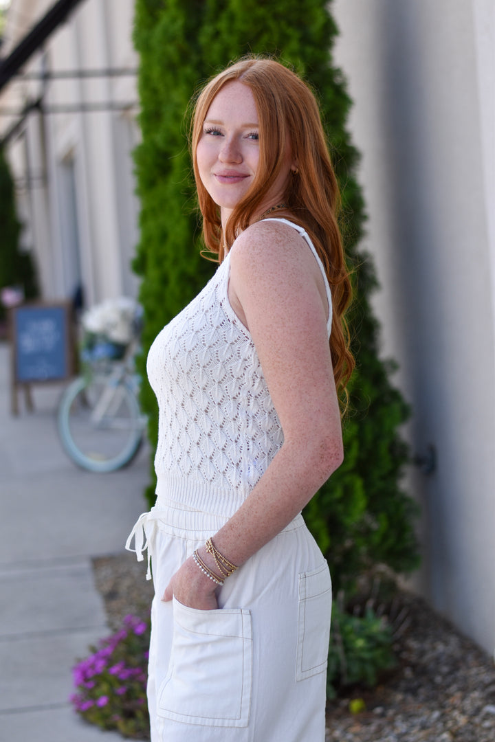 Coastal Shell Knit Tank