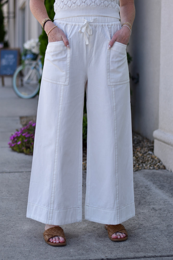 Boho Breeze Cotton Wide Leg Pants