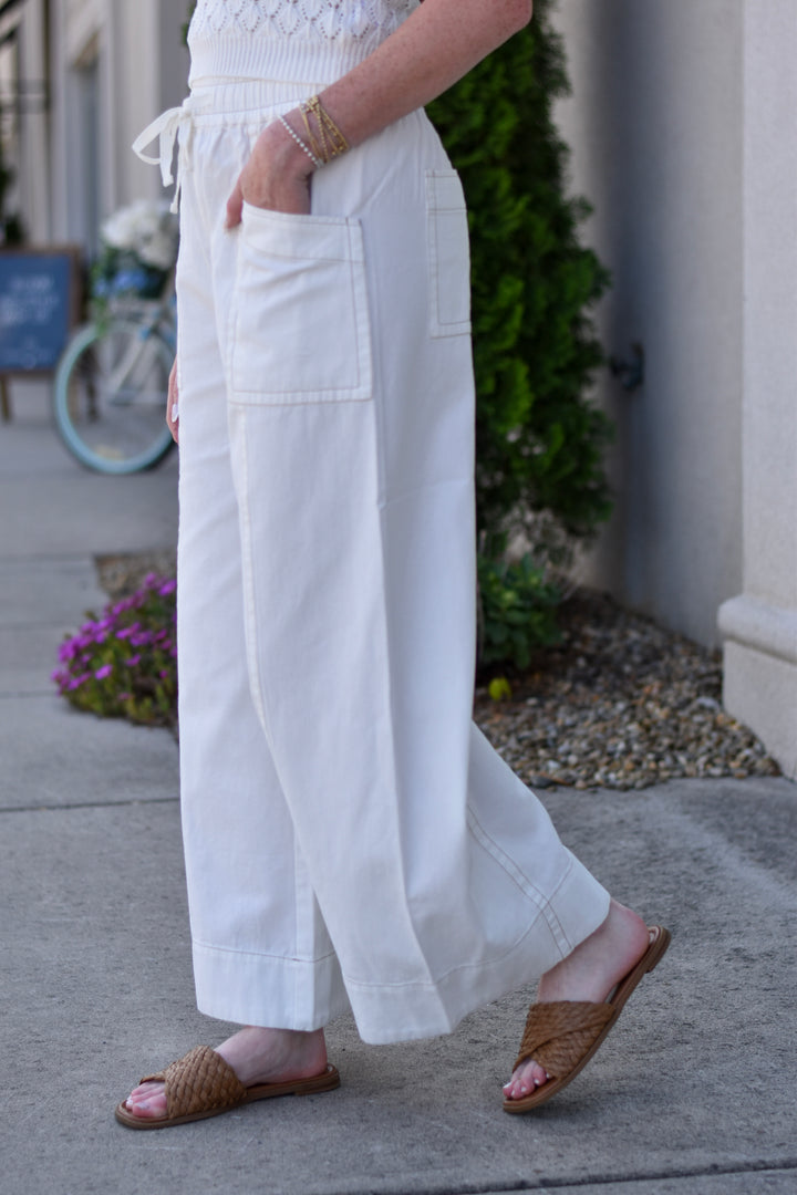 Boho Breeze Cotton Wide Leg Pants