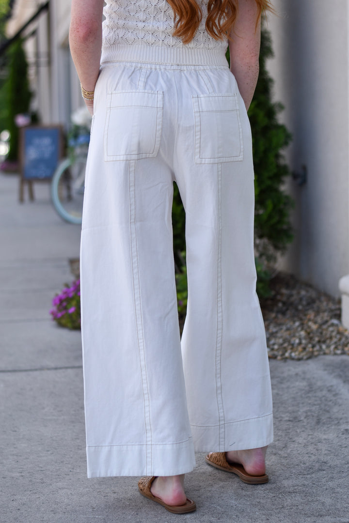 Boho Breeze Cotton Wide Leg Pants