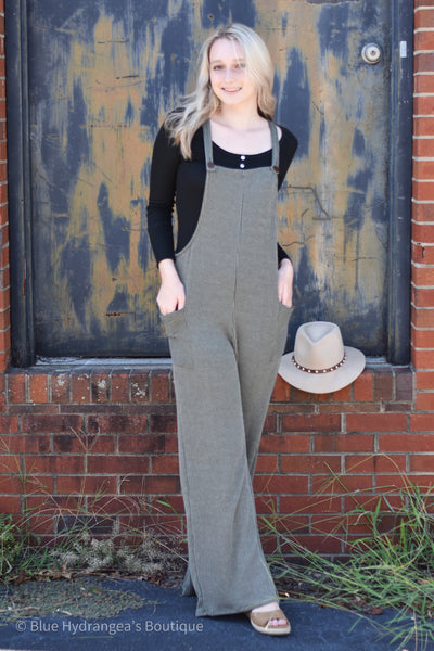 Forever Relaxed Textured Knit Jumpsuit