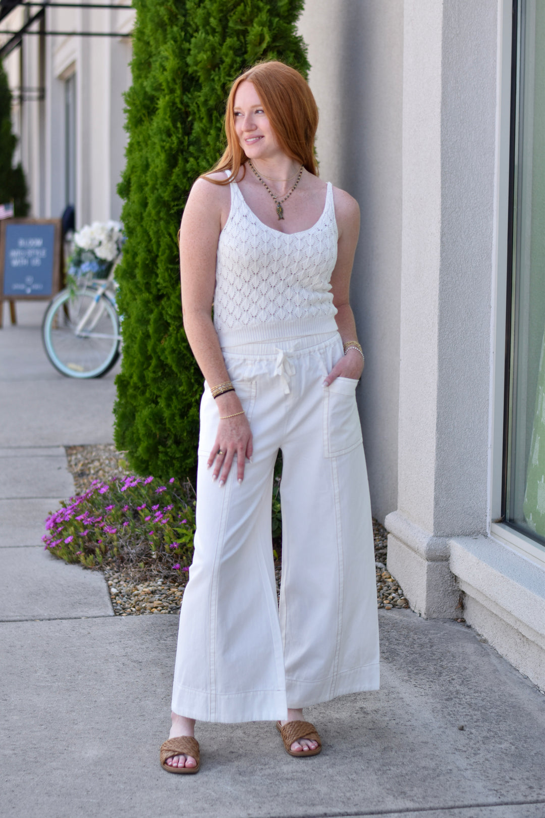 Boho Breeze Cotton Wide Leg Pants