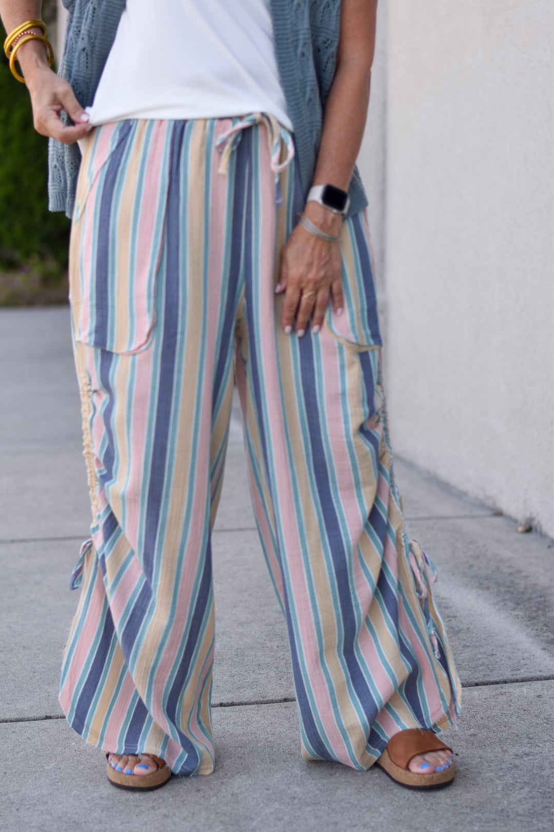Easel's Sun-Kissed Stripe Pants