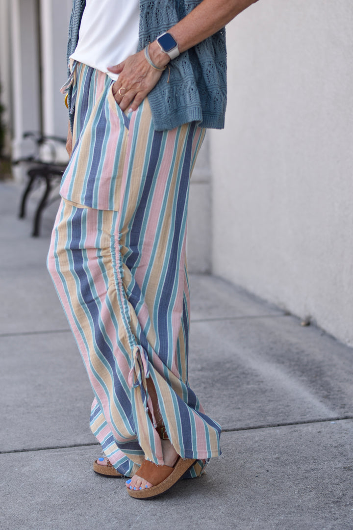 Easel's Sun-Kissed Stripe Pants