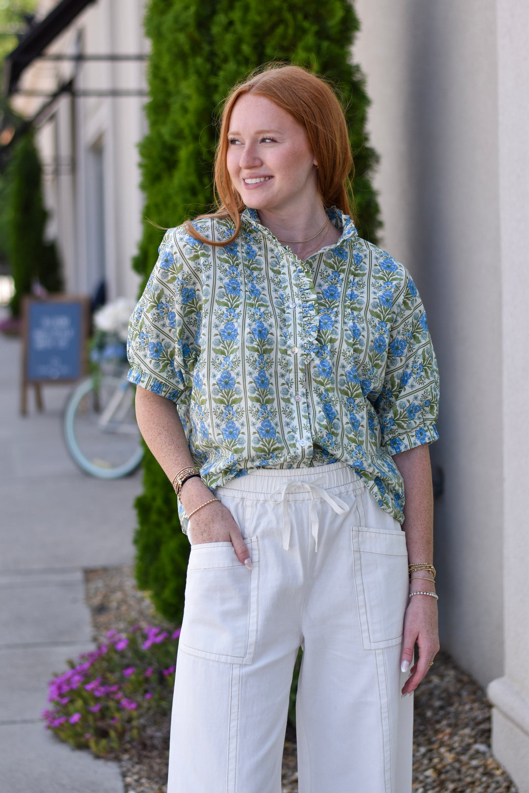 Garden Grace Cotton Top