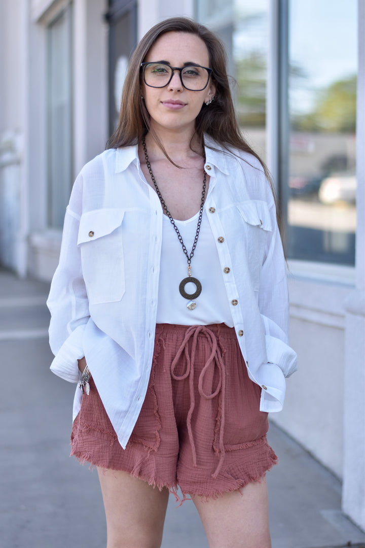 Elodie Button Down Shirt