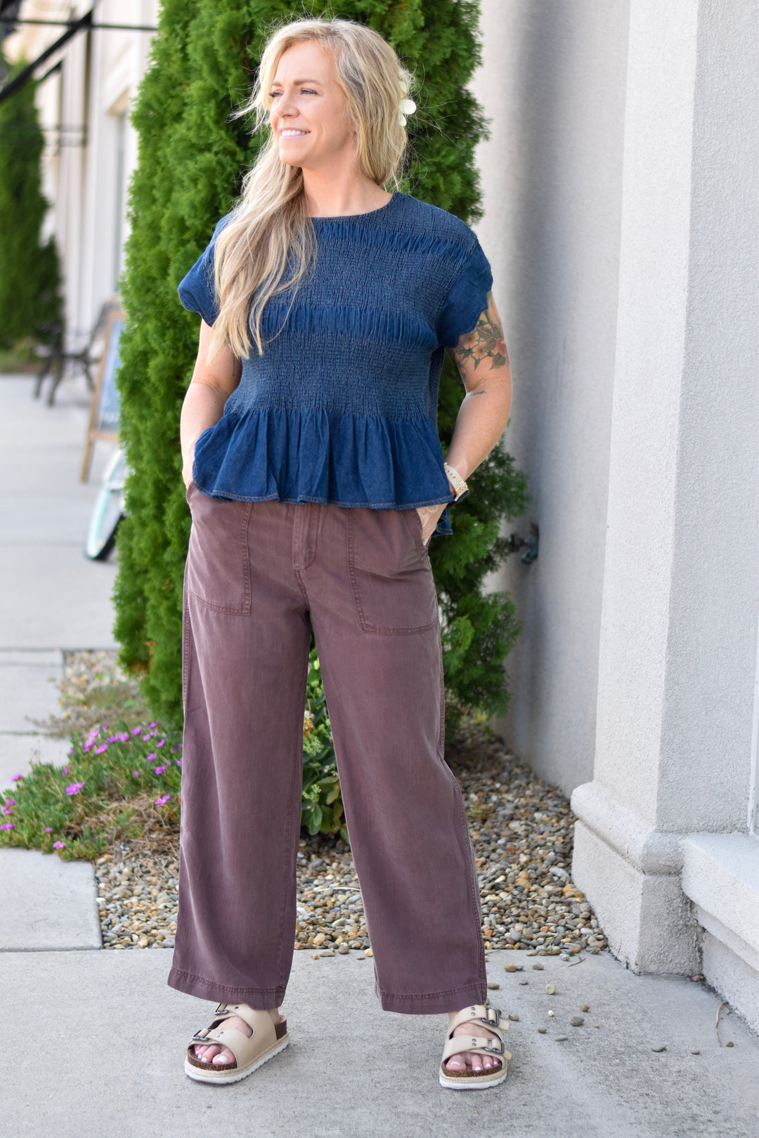 Easygoing Tencel Wide Leg Pant