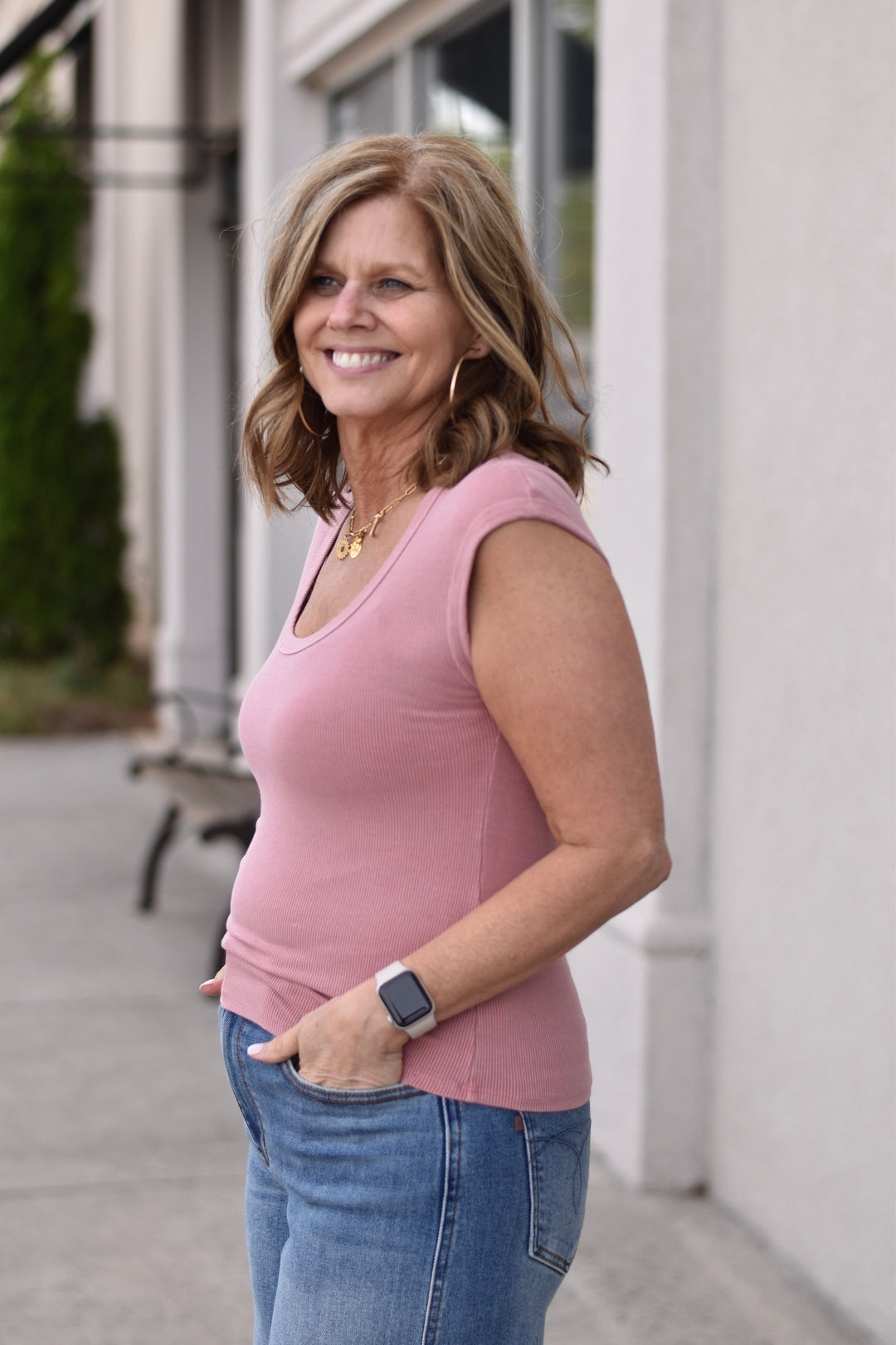 Everyday Glow Cap-Sleeve Tee