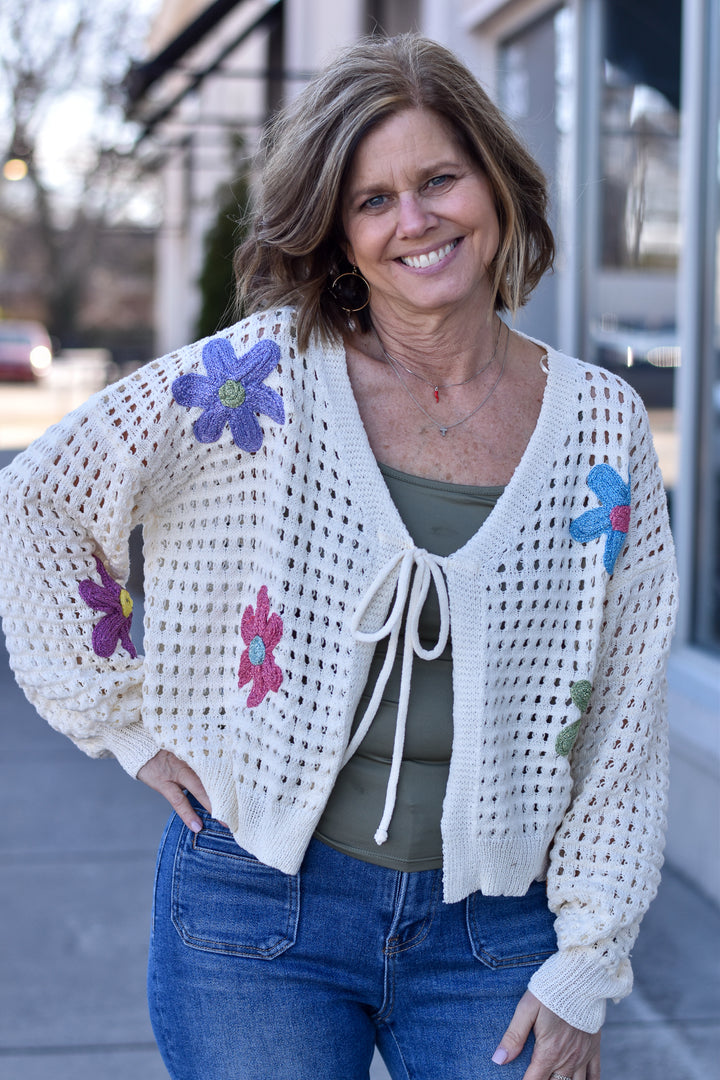 Daisy Path Cardigan Sweater