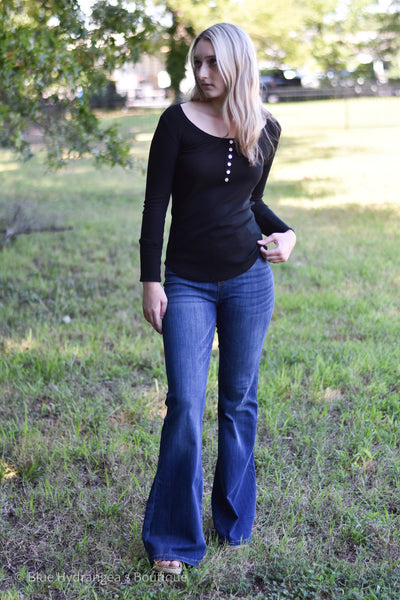 Judy Blue High Pull-On Super Flare Jeans