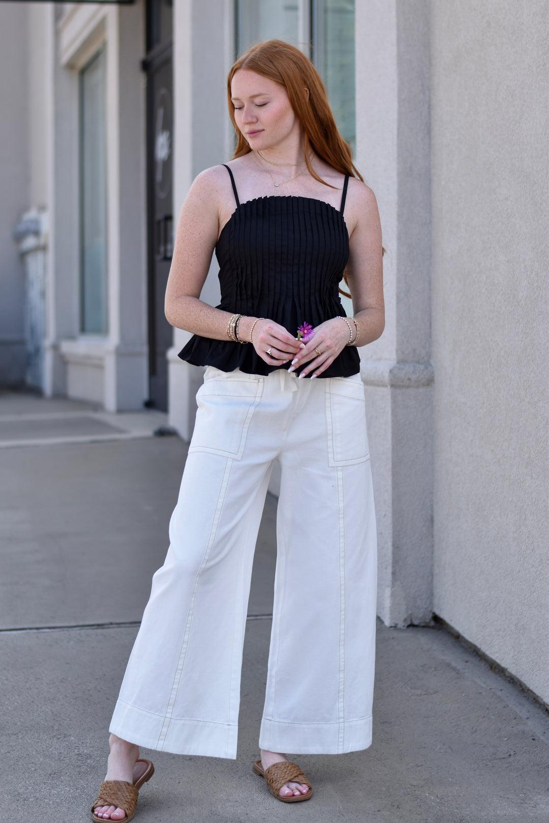 Entro Pleated Cami Top