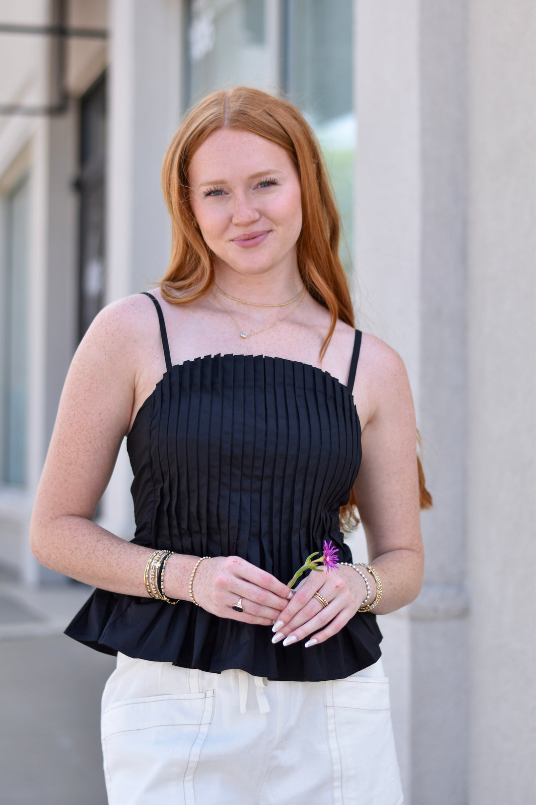 Entro Pleated Cami Top