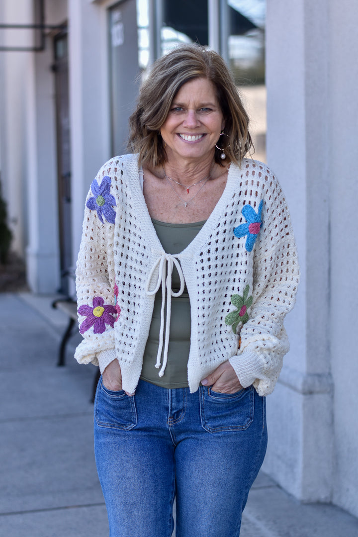 Daisy Path Cardigan Sweater