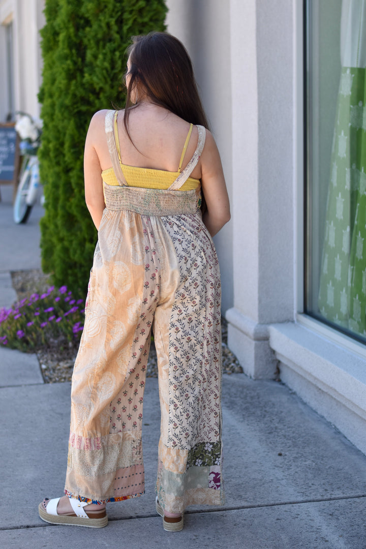 Boho Patchwork Overalls
