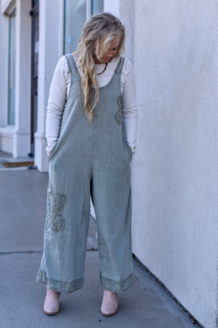 Wildflower Patchwork Overalls