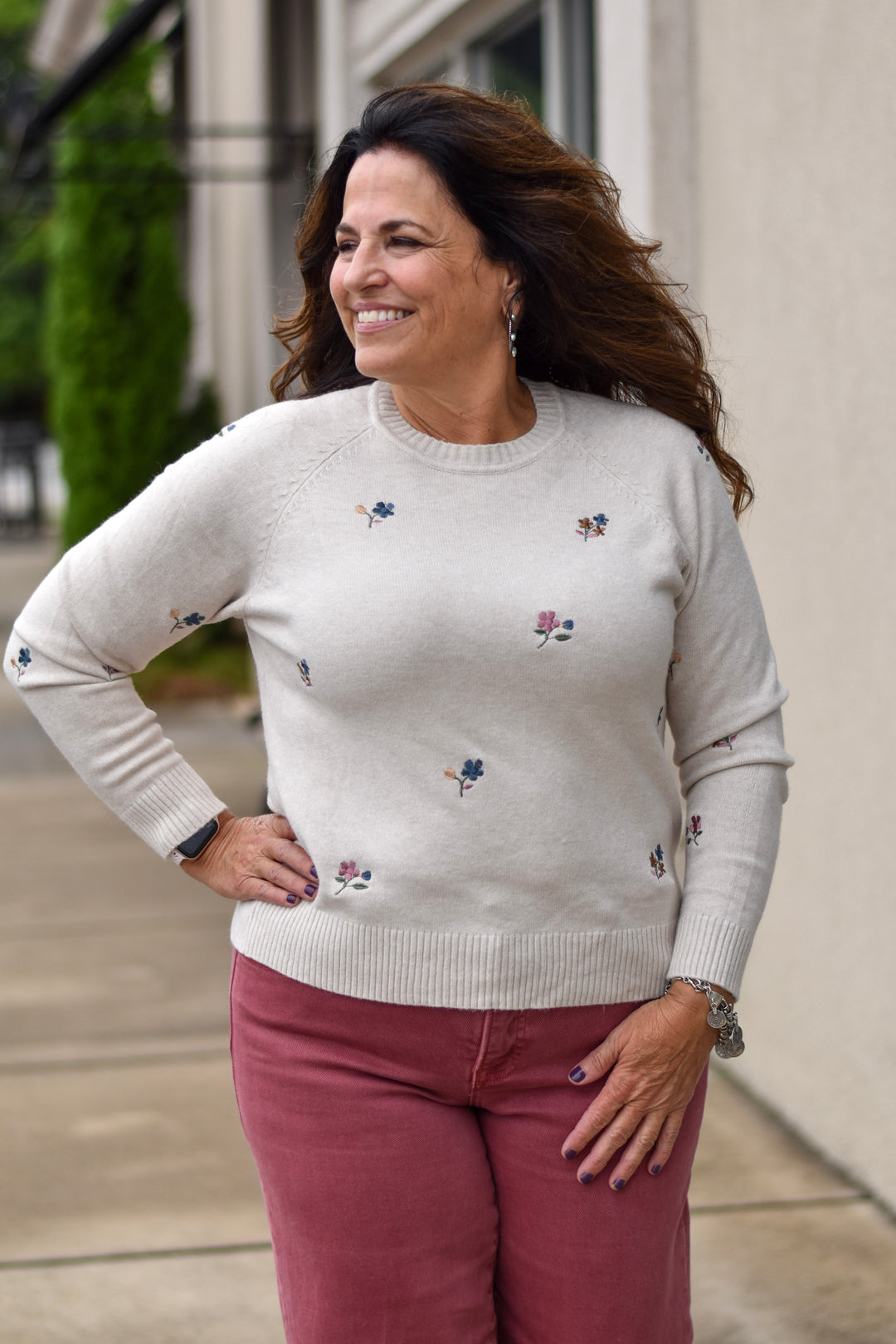 Charlie B Embroidered Sweater