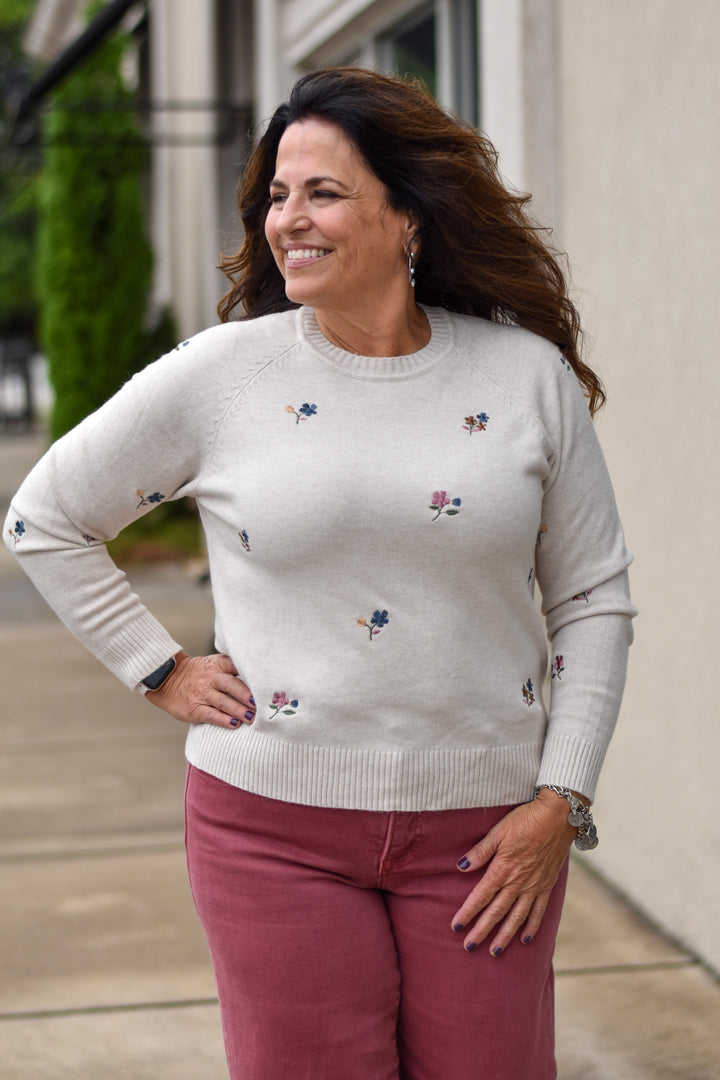 Charlie B Embroidered Sweater
