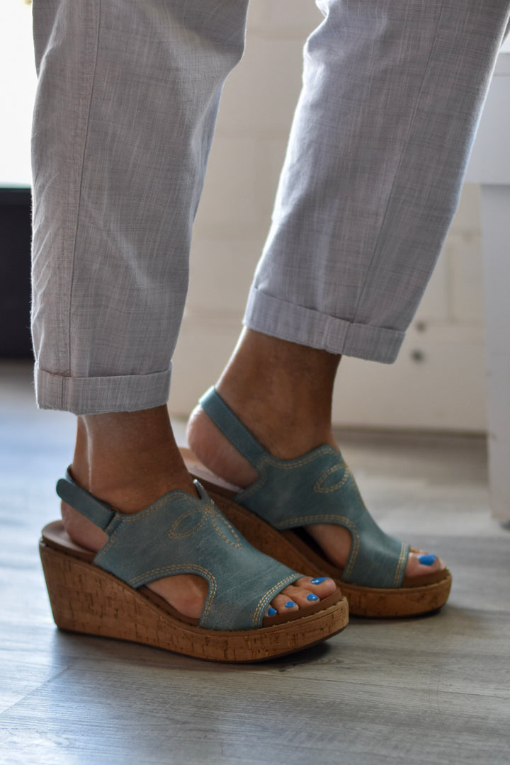 Corky's Turquoise Darlin Wedges
