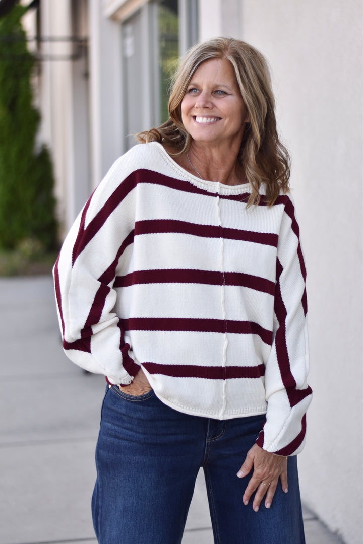 Slouchy Stripe Sweater
