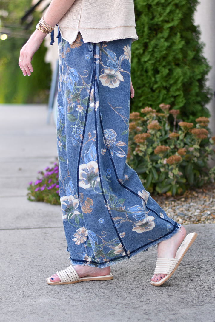 Wildflower Way Denim Pants