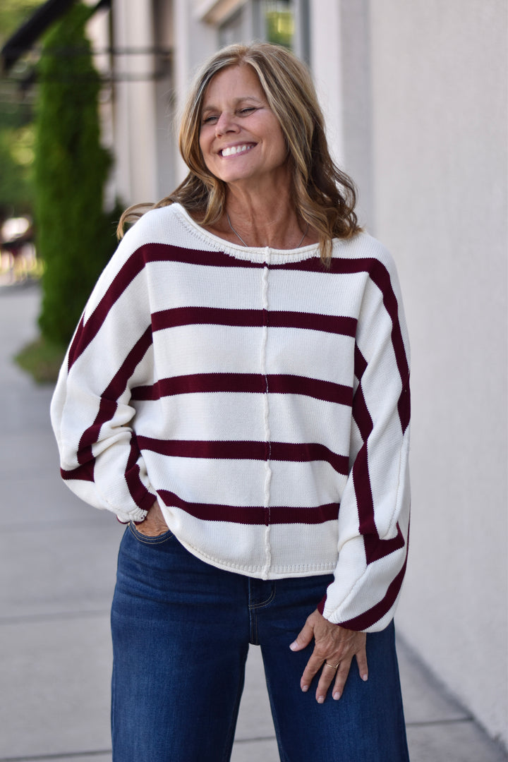 Slouchy Stripe Sweater