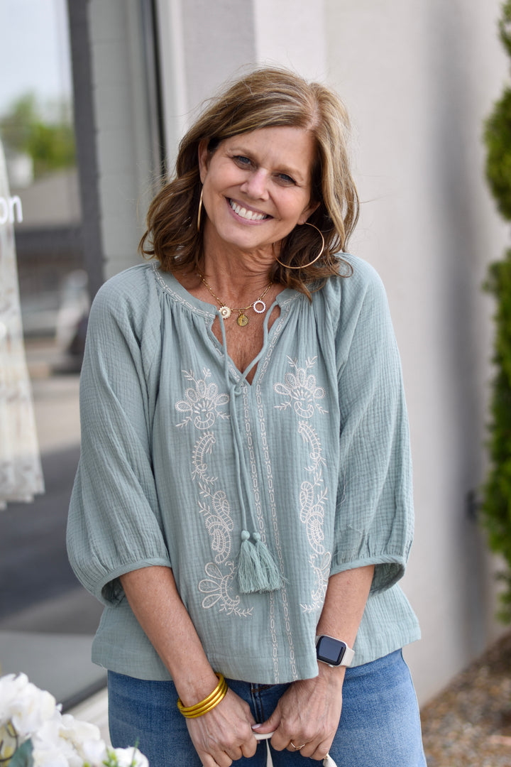 Sun Kissed Tassel Top