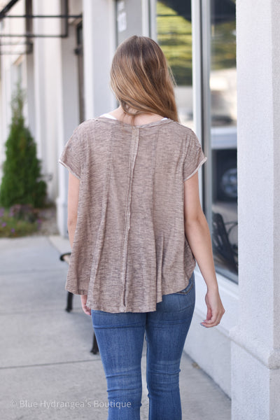 Washed Knit Relaxed Tee