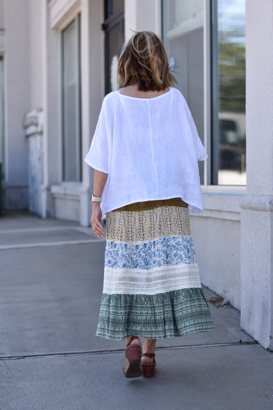 Linen Poncho by Tempo Paris