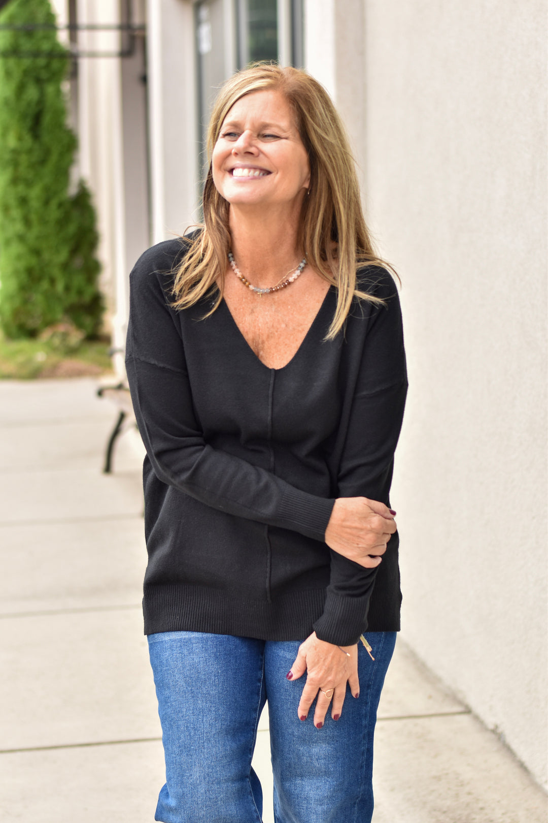 Luxe Feel V-Neck Sweater